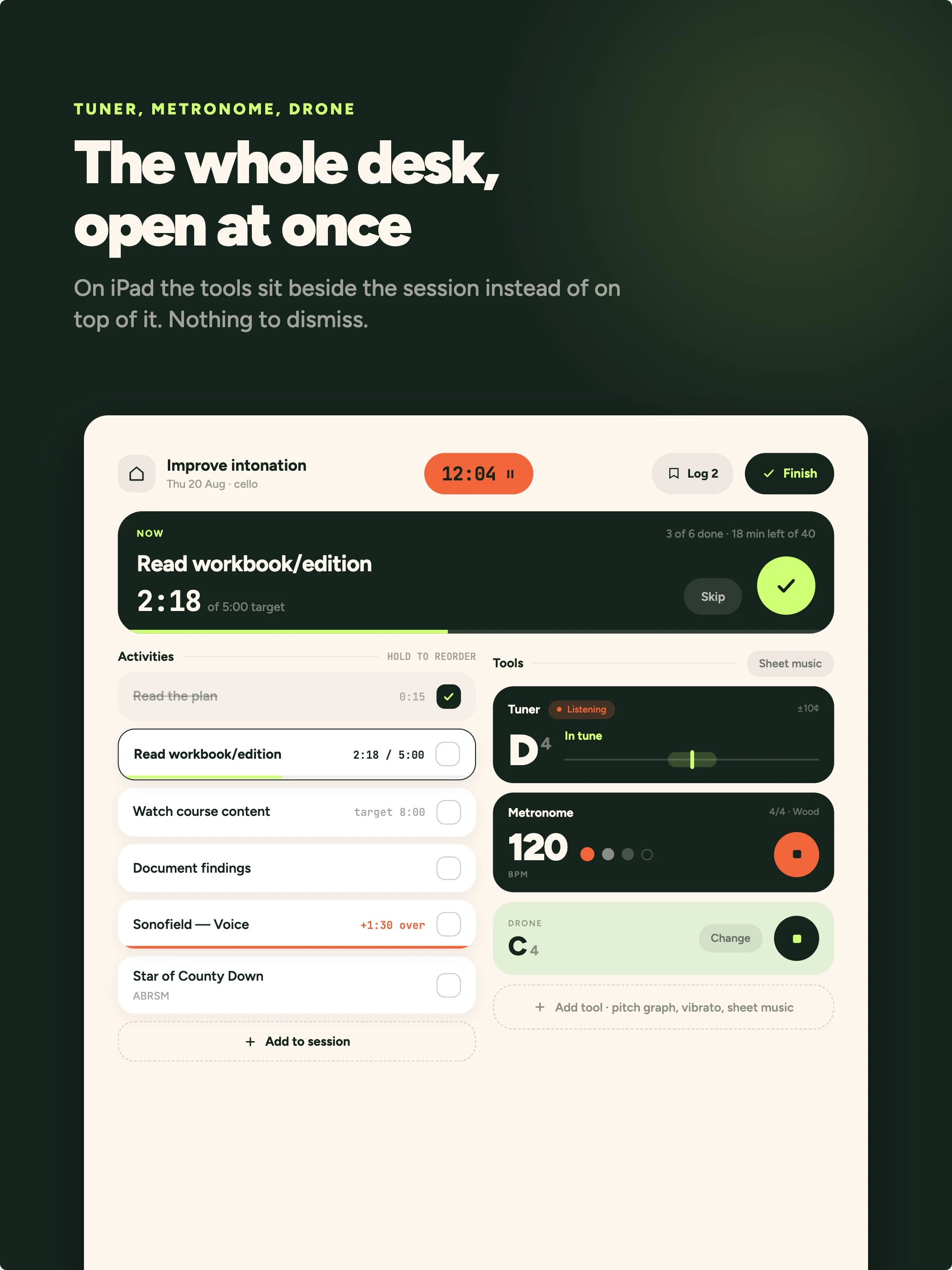 Legato: Music Practice Journal screenshot