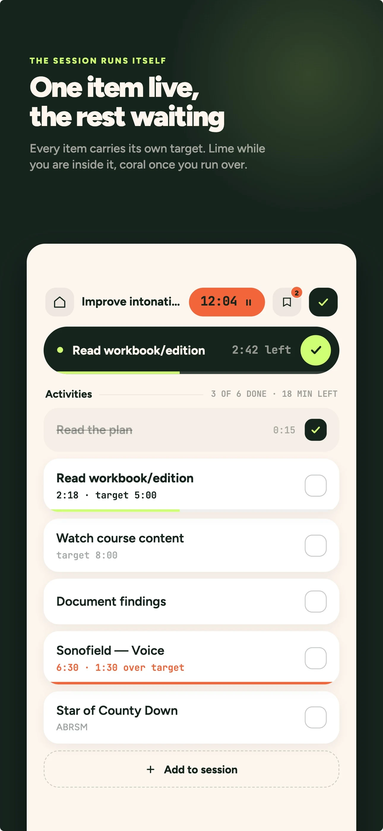 Legato: Music Practice Journal screenshot